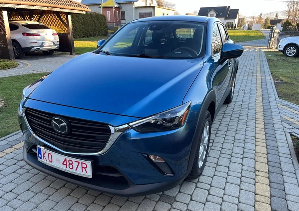 Mazda CX-3 cena 83900 przebieg: 72300, rok produkcji 2020 z Pieszyce małe 121